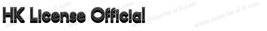 HK License Official字体转换